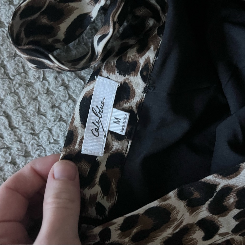 Leopard Print Ruffle Skirt - Picture 3 of 3